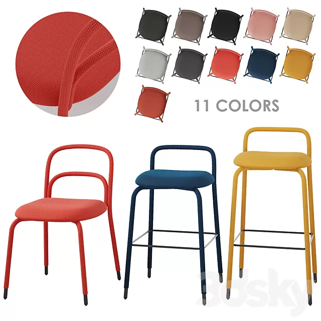 Chair and Armchair 3D Models – Midj pippi