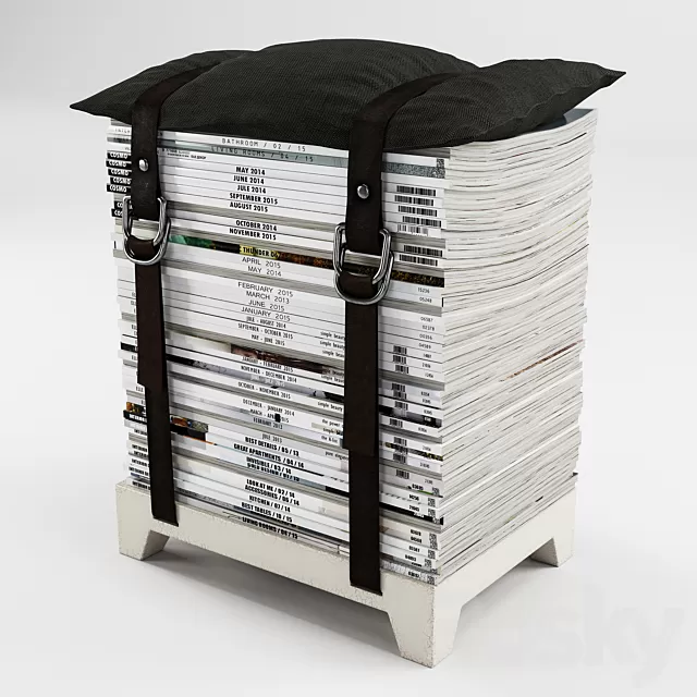 Chair and Armchair 3D Models – Njustudio Hockenheimer Sitzhocker Chair and Armchair 3D Models – Njustudio Hockenheimer Sitzhocker