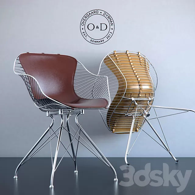 Chair and Armchair 3D Models – OVERGAARD & DYRMAN Wire Dining Chair Chair and Armchair 3D Models – OVERGAARD & DYRMAN Wire Dining Chair