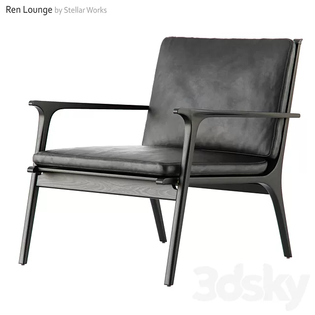 Chair and Armchair 3D Models – Ren Lounge Chair Large by Stellar Works Chair and Armchair 3D Models – Ren Lounge Chair Large by Stellar Works