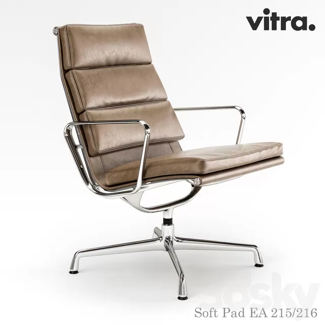 Chair and Armchair 3D Models – Vitra Soft Pad EA Chair and Armchair 3D Models – Vitra Soft Pad EA