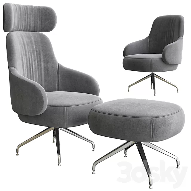 Armchair 3D Models – 0075 Armchair 3D Models – 0075