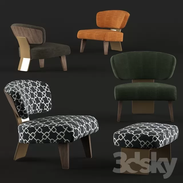Armchair 3D Models – 0138 Armchair 3D Models – 0138