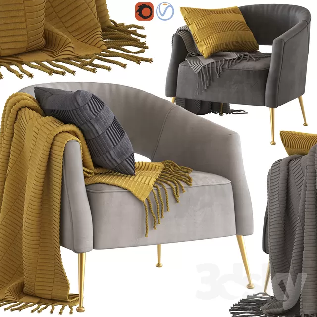 Armchair 3D Models – 0225 Armchair 3D Models – 0225