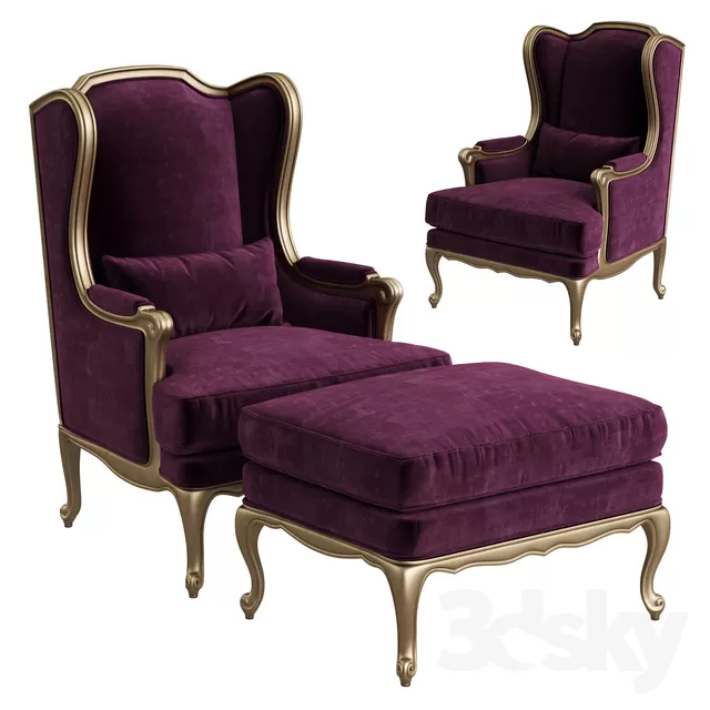 Armchair 3D Models – 0240 Armchair 3D Models – 0240