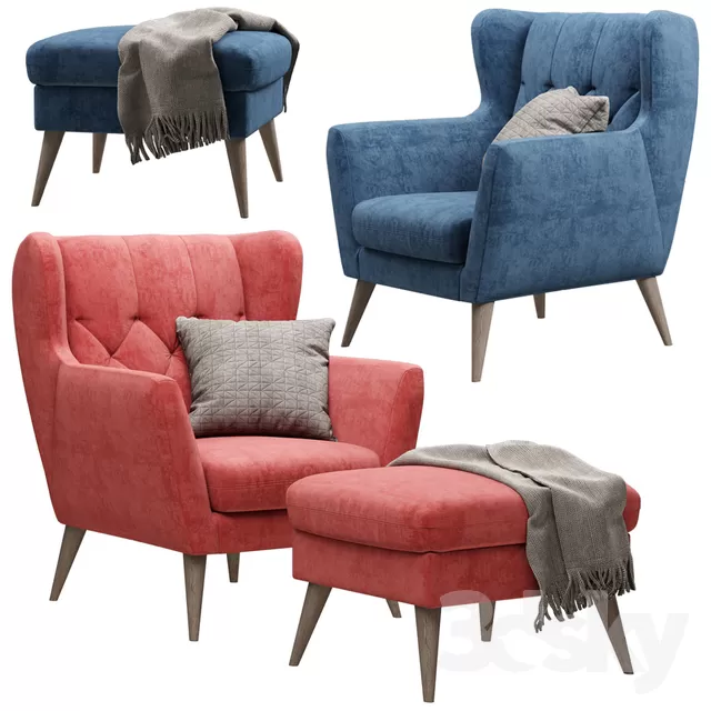 Armchair 3D Models – 0258 Armchair 3D Models – 0258