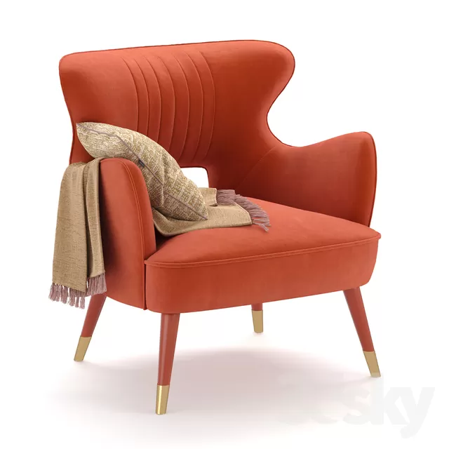 Armchair 3D Models – 0287 Armchair 3D Models – 0287