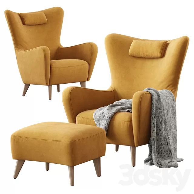 Armchair 3D Models – 0436 Armchair 3D Models – 0436
