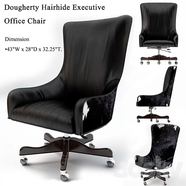 Armchair 3D Models – Brindle; Dougherty Hairhide Executive Office Chair; Working chair Armchair 3D Models – Brindle; Dougherty Hairhide Executive Office Chair; Working chair