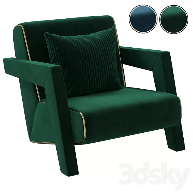 Armchair 3D Models – 0758 Armchair 3D Models – 0758