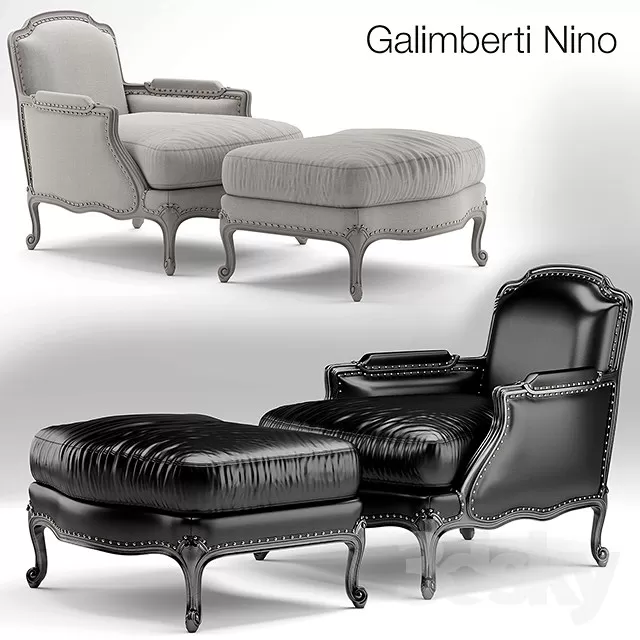 Armchair 3D Models – 0809 Armchair 3D Models – 0809