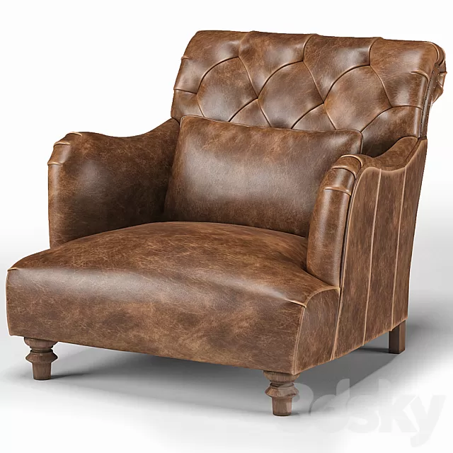 Armchair 3D Models – Acacia British Leather Large Accent Chair Armchair 3D Models – Acacia British Leather Large Accent Chair