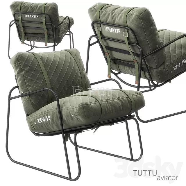 Armchair 3D Models – Armchair TUTTU Aviator Armchair 3D Models – Armchair TUTTU Aviator