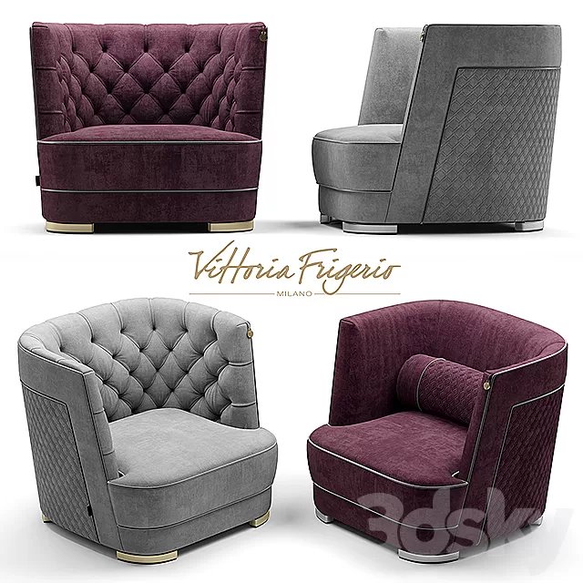 Armchair 3D Models – Armchair vittoria frigerio GREPPI Armchair 3D Models – Armchair vittoria frigerio GREPPI