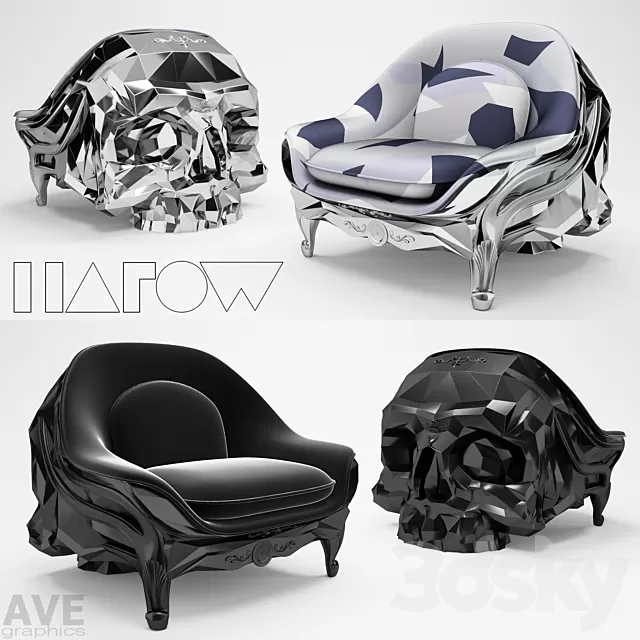Armchair 3D Models – AVE Harow skull armchair Armchair 3D Models – AVE Harow skull armchair