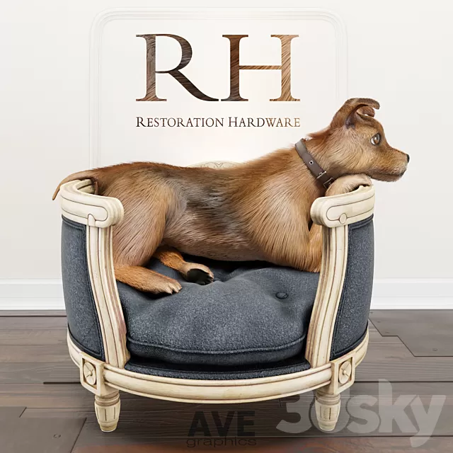 Armchair 3D Models – AVE RH Louis Pet Bed Armchair 3D Models – AVE RH Louis Pet Bed