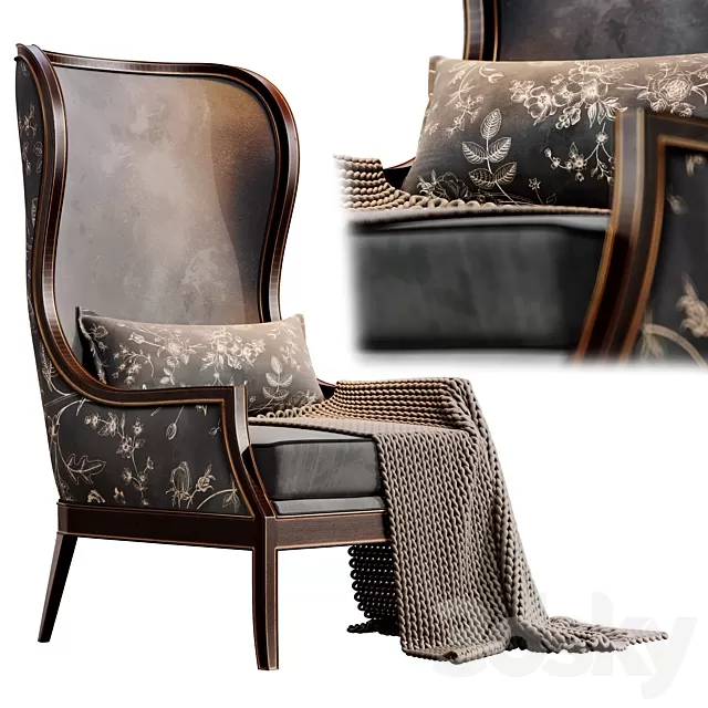 Armchair 3D Models – Beverly Colette Occasional ArmChair with plaid Armchair 3D Models – Beverly Colette Occasional ArmChair with plaid