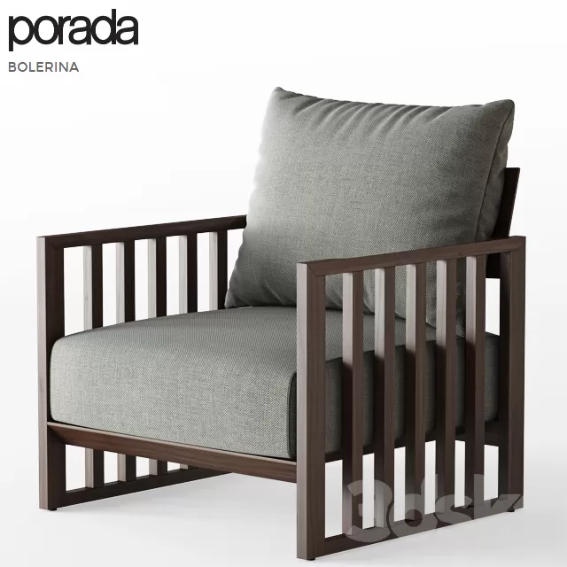 Armchair 3D Models – Bolerina armchair by Porada Armchair 3D Models – Bolerina armchair by Porada