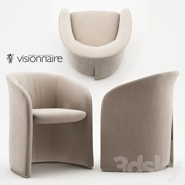 Armchair 3D Models – Carmen armchair – Visionnaire Home Philosophy (max; obj) Armchair 3D Models – Carmen armchair – Visionnaire Home Philosophy (max; obj)