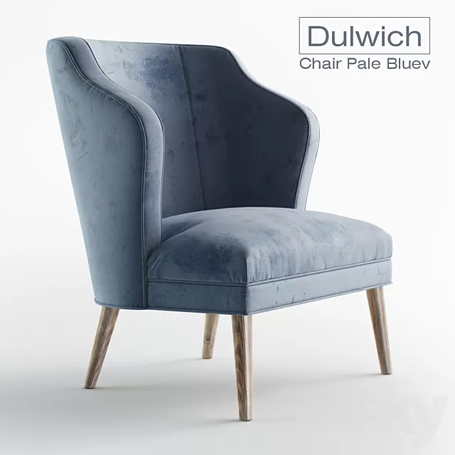 Armchair 3D Models – Dulwich Chair Pale Blue Armchair 3D Models – Dulwich Chair Pale Blue