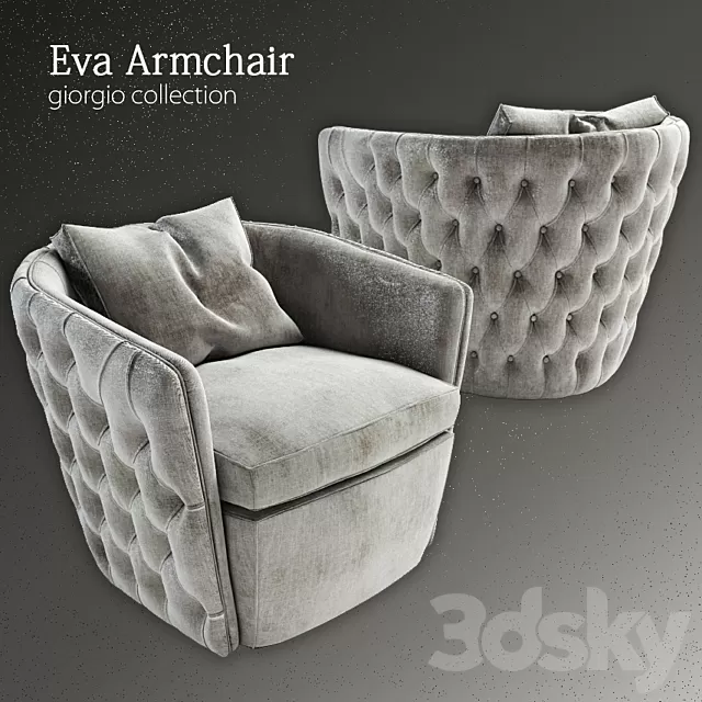 Armchair 3D Models – Eva Armchaire Armchair 3D Models – Eva Armchaire