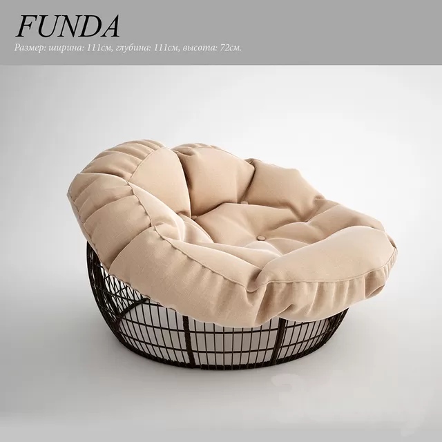 Armchair 3D Models – Funda armchair Armchair 3D Models – Funda armchair