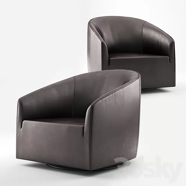Armchair 3D Models – Minotti Portofino Armchair