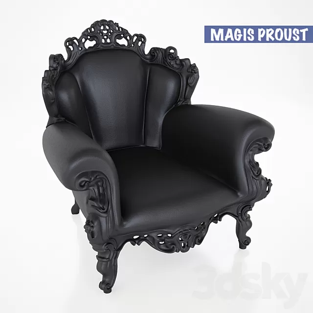 Armchair 3D Models – Proust Armchair – 3D Model