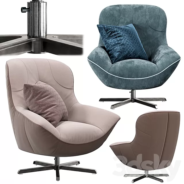 Armchair 3D Models – Rico King Rom