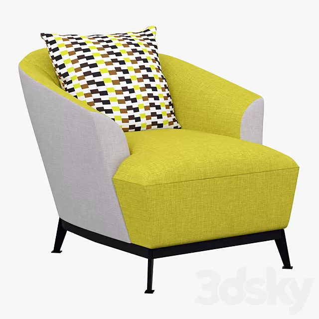 Armchair 3D Models – Roche Bobois Orlando Armchair