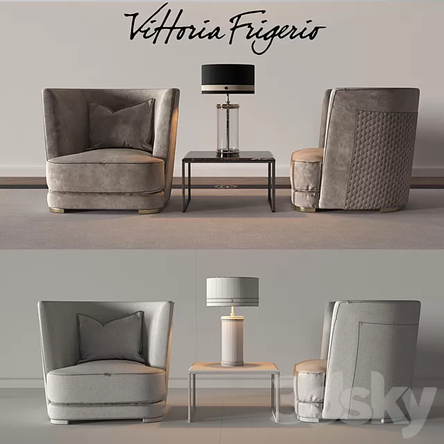Armchair 3D Models – Vittoria Frigerio (Part2) 3D Model