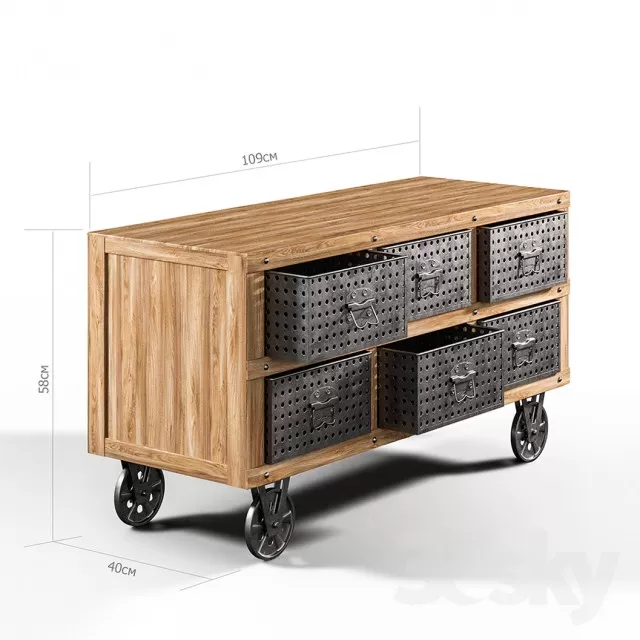 Sideboard – Chest of Drawers – 3D Models – 0096