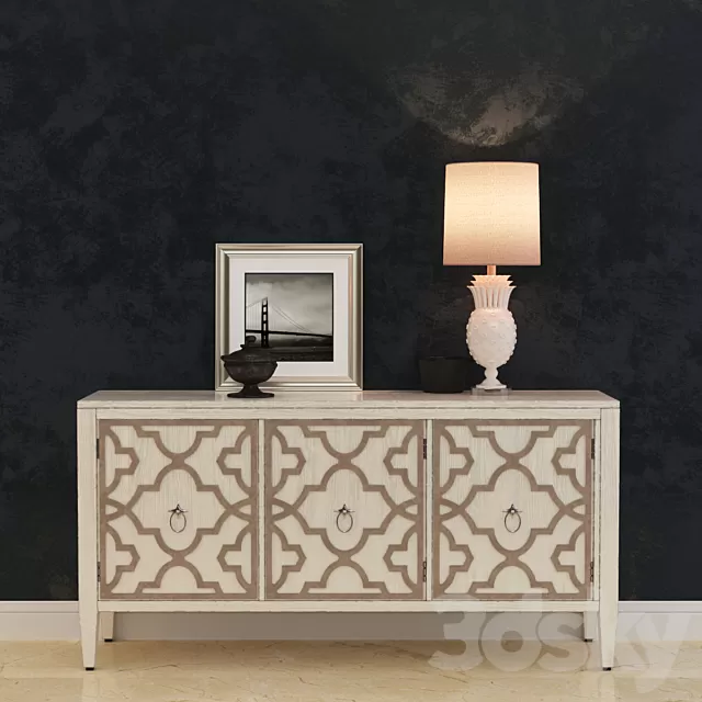 Sideboard – Chest of Drawers – Hooker Furniture Melange Miranda Credenza (max; fbx)