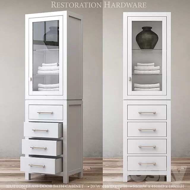 Sideboard – Chest of Drawers – HUTTON GLASS DOOR BATH CABINET