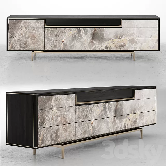 Sideboard – Chest of Drawers – Visionnaire BARNEY Lacquered sideboard