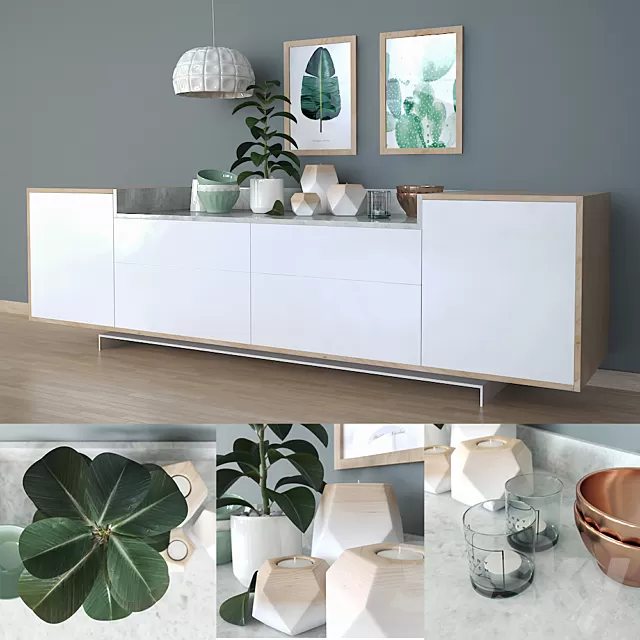 Wardrobe – Display Cabinets – 3D Models – 0045