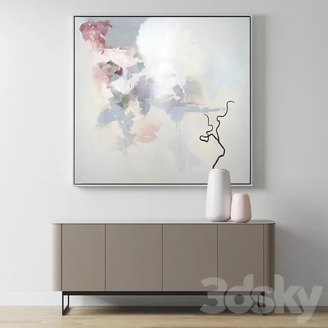 Wardrobe – Display Cabinets – 3D Models –  Caccaro Side Credenza