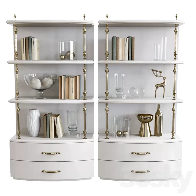 Wardrobe – Display Cabinets – 3D Models –  DV Home cabinet