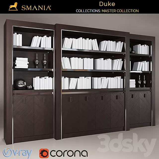 Wardrobe – Display Cabinets – 3D Models –  SMANIA DUKE wardrobe 8 doors