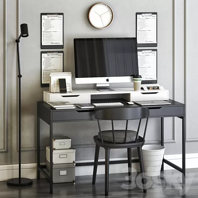 Office Furniture – 3D Models – IKEA office workplace 26