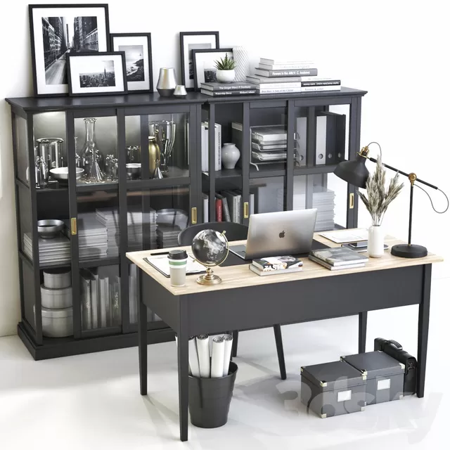 Office Furniture – 3D Models – IKEA office workplace 43