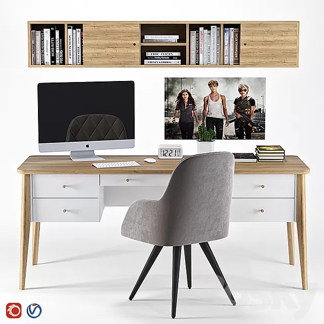 Office Furniture – 3D Models – Table Emily