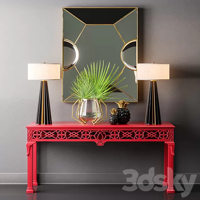 Consoles 3D Models – Baker Irish Chippendale Console Consoles 3D Models – Baker Irish Chippendale Console