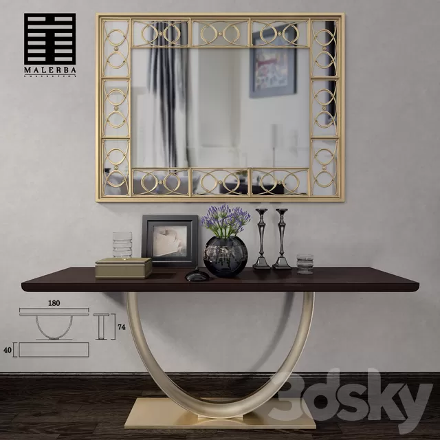 Consoles 3D Models – Console Malerba Fashion affair FA303 Consoles 3D Models – Console Malerba Fashion affair FA303