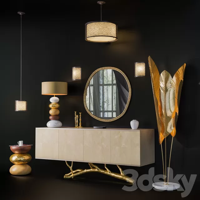 Consoles 3D Models – Feiss Joplin and Ginger & Jagger set Consoles 3D Models – Feiss Joplin and Ginger & Jagger set