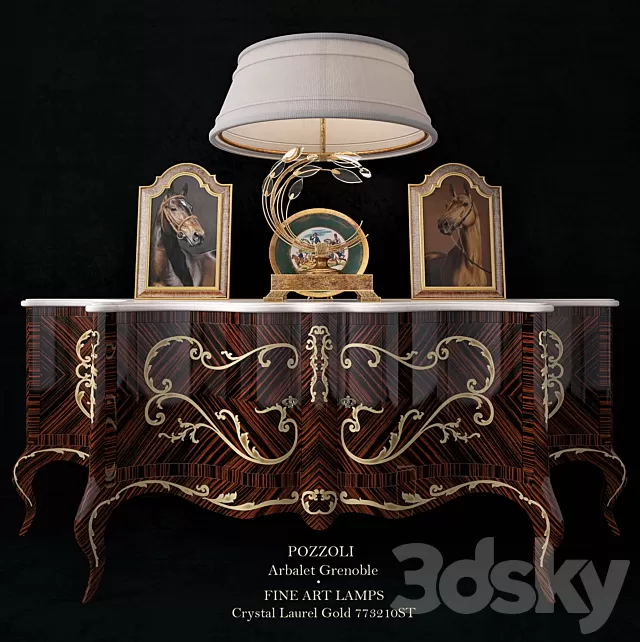 Consoles 3D Models – Pozzoli Arbalet Grenoble + Fine Art Lamps Consoles 3D Models – Pozzoli Arbalet Grenoble + Fine Art Lamps