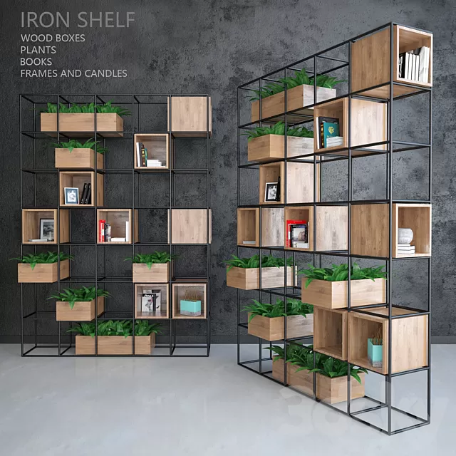 Racks – 3D Models – Iron shelf