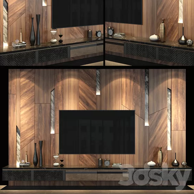 TV Wall 3D Models – 0004