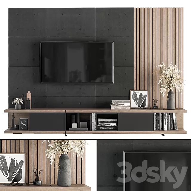 TV Wall 3D Models – 0006