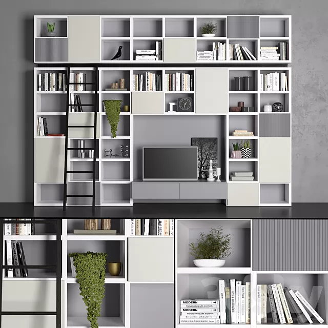 TV Wall 3D Models – Novamobili shelving 3D Model